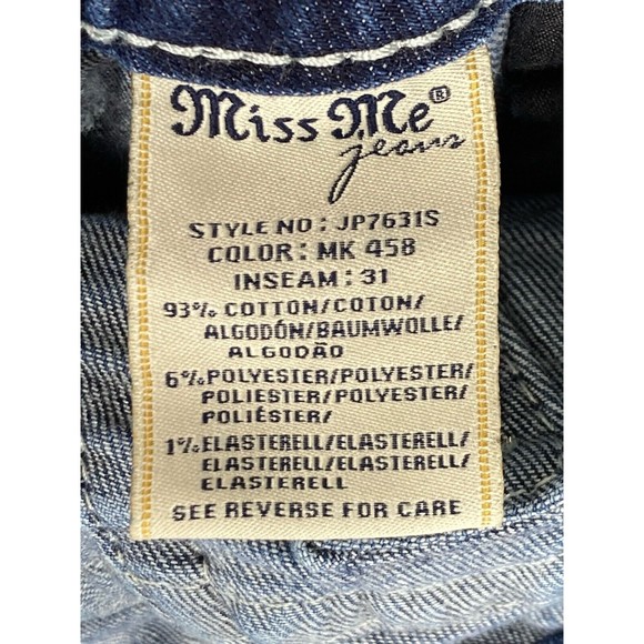 Miss Me Signature Skinny Jeans Women's Medium Wash Blue Size 26 - Picture 15 of 16